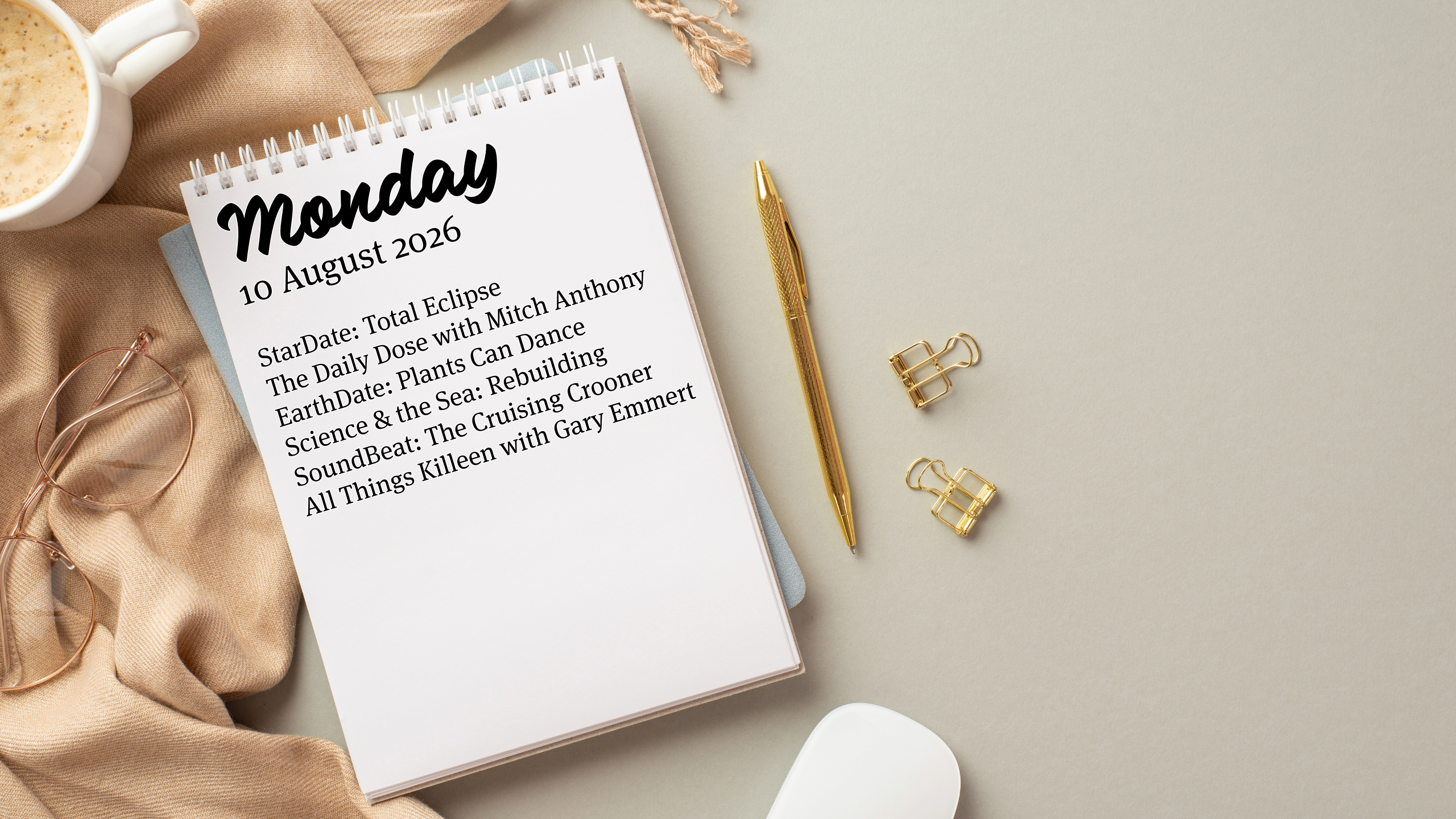 Playlist for Sunday, 9 August 2026